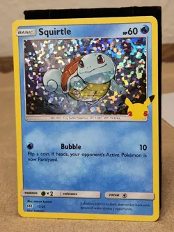 Squirtle 017/025 McDonald's 25th Anniversary Promos Pokemon TCG Holo - Image 1