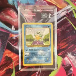 Squirtle 063/102 Base Set 1999 English Regular Common TAG 9 Mint Pokemon TCG - Image 1