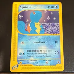 The Pokemon Company Pokemon TCG Squirtle 132/165 Expedition Regular e-Reader - Image 1