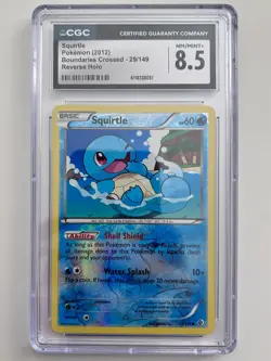 Pokemon TCG Boundaries Crossed #29/149 Squirtle Reverse Holo. CGC 8.5 - Image 1