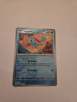 Pokemon TCG - Squirtle 007/165 - Pokemon Center Stamped Promo - Image 1