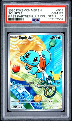 Pokemon TCG Squirtle 039 First Partner Collection Promo PSA 10 - Image 1