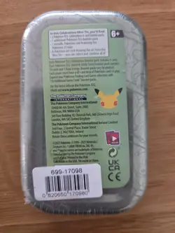 Pokemon TCG Celebrations Mini Tin Factory Sealed Bulbasaur Charmander Squirtle - Image 2
