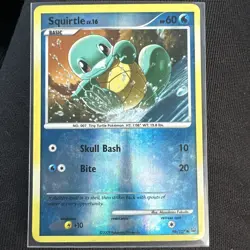 Squirtle Platinum Reverse Holo Card 96/127 Pokemon Mid Era Tcg Vintage English - Image 1