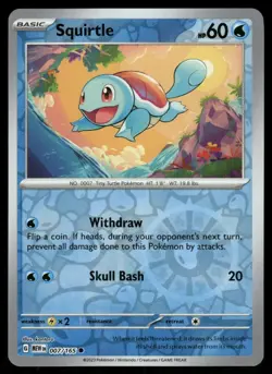 Squirtle 007/165 - SV: 151 - Reverse Holo - Pokemon TCG - NM - Image 1