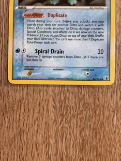 Pokemon TCG Ditto (Squirtle) EX Delta Species Card 64/113 NM - Image 2