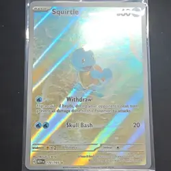 Pokemon TCG Squirtle 170/165 SV Scarlet & Violet 151 Illus Rare Holo Eng 2023 - Image 1