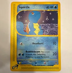 Pokemon TCG Squirtle 132/165 Expedition Reverse Holo Common 40 HP EN 2002 - Image 2