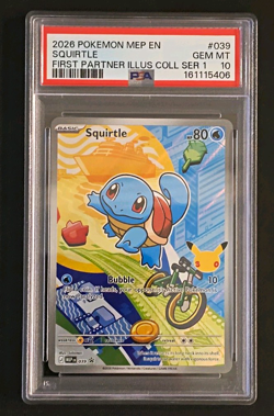The Pokemon Company Pokemon TCG Squirtle #039 Holo Promo EN PSA 10 - Image 1