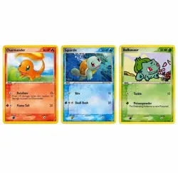 Pokemon TCG Charmander Squirtle Bulbasaur 3-Card Lot EX Delta Species 2006 - Image 1