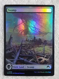 MTG Swamp FOIL - Modern Horizons 3 #306 Magic Gathering Card LAND NM - Image 1