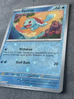 Pokemon TCG Squirtle 007/165 151 Cosmo Holo Promo Near Mint - Image 2