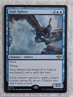 MTG Stoic Sphinx Outlaws of Thunder Junction (OTJ) #71 Card Rare NM - Image 4