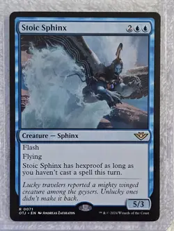 MTG Stoic Sphinx Outlaws of Thunder Junction (OTJ) #71 Card Rare NM - Image 5