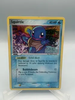 Pokemon TCG Squirtle 64/100 EX Crystal Guardians Reverse Holo Stamped Card - Image 1