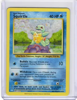 Pokemon TCG Squirtle Classic Collection CLB 001/034 Holo NM - Image 1