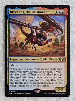 MTG Breeches, the Blastmaker Outlaws of Thunder Junction (OTJ) #197 Card Rare NM - Image 1