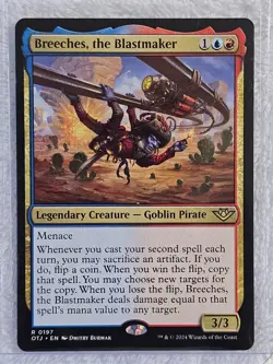 MTG Breeches, the Blastmaker Outlaws of Thunder Junction (OTJ) #197 Card Rare NM - Image 5