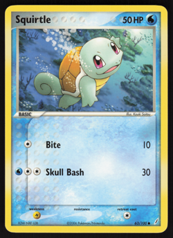 Pokemon TCG - Crystal Guardians - Squirtle 63/100 - P - Image 1