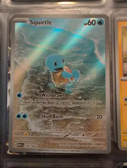 Pokemon TCG Squirtle 170/165 Scarlet & Violet 151 Illustration Rare NM Condition - Image 1