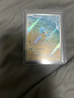 Pokemon TCG Squirtle 170/165 Scarlet & Violet 151 Illustration Rare Holo Card - Image 1