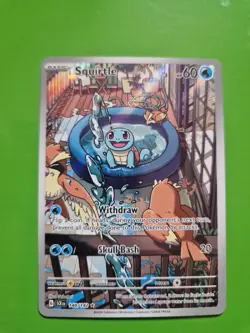 Pokemon TCG Squirtle 148/142 Stellar Crown Illustration Rare, English Edition - Image 1