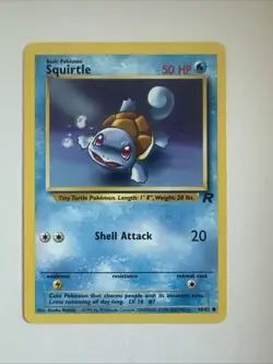Pokemon TCG Squirtle 68/82 Team Rocket Unlimited Series, Vintage - Image 1