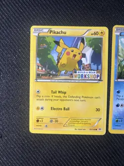 Pokemon TCG Pikachu Charmander Squirtle Build A Bear Promo Cards - Image 2
