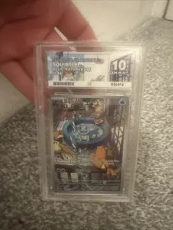 Ace 10 Squirtle 148/142 Stellar Crown Illustration Rare Pokemon TCG Card - Image 1