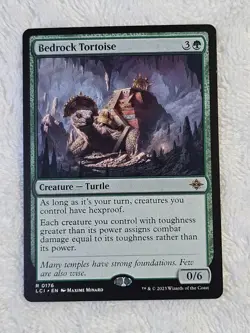 MTG Bedrock Tortoise #176 The Lost Caverns of Ixalan Magic Card Rare NM - Image 2