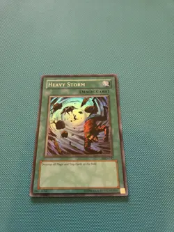 Yu-Gi-Oh! TCG HEAVY STORM MRD 142 Super Rare Played On Back - Image 1