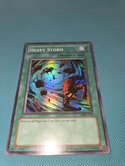 Yu-Gi-Oh! TCG HEAVY STORM MRD 142 Super Rare Played On Back - Image 2
