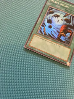 Yu-Gi-Oh! TCG HEAVY STORM MRD 142 Super Rare Played On Back - Image 3