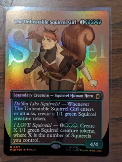 MTG The Unbeatable Squirrel Girl (Borderless Foil) 371 Marvel Super Heroes NM - Image 1