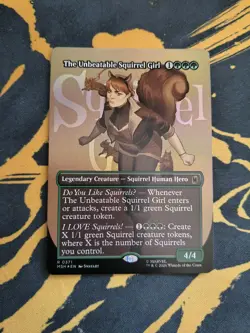 MTG Marvel Super Heroes, The Unbeatable Squirrel Girl, Borderless Foil, #0371 - Image 1