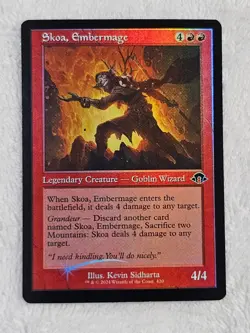 MTG Skoa, Embermage - Retro Frame FOIL - Modern Horizons 3 #420 Card NM - Image 2