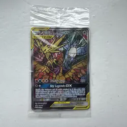 Pokemon TCG Moltres Zapdos Articuno GX SM210 Stained Glass Promos Holo Sealed - Image 1