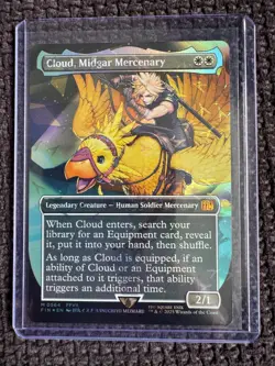 Cloud, Midgar Mercenary Chocobo (Borderless) Final Fantasy Foil - Image 3