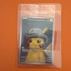 Pikachu with Grey Felt Hat 085 | Black Star Promo Card | Van Gogh x Pokemon - Image 1