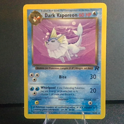 Pokemon TCG Dark Vaporeon 45/82 Team Rocket Uncommon Regular ENG 60 HP 2000 - Image 1