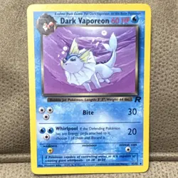 Pokemon TCG Dark Vaporeon 45/82 Team Rocket Uncommon English 60 HP - Image 1