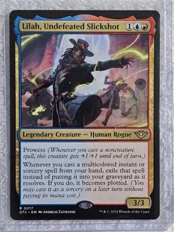 MTG Lilah, Undefeated Slickshot Outlaws of Thunder Junction #217 Rare NM - Image 4