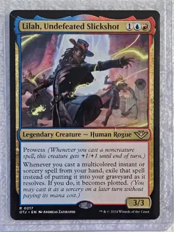 MTG Lilah, Undefeated Slickshot Outlaws of Thunder Junction #217 Rare NM - Image 5