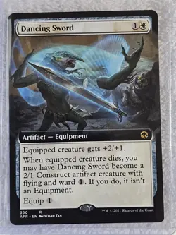 MTG Dancing Sword (Extended Art) #360 Adventures in the Forgotten Realms Rare NM - Image 5