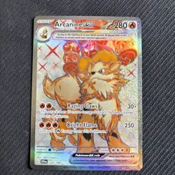 Pokemon TCG Arcanine ex 224/198 SV01 Scarlet & Violet Ultra Rare Full Art Holo - Image 1