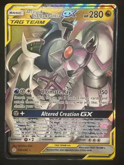 Arceus & Dialga & Palkia GX 156/236 Sm-Cosmic Eclipse Holo - Image 1
