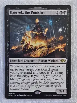 MTG Kaervek, the Punisher Outlaws of Thunder Junction (OTJ) #92 Card Rare NM - Image 5