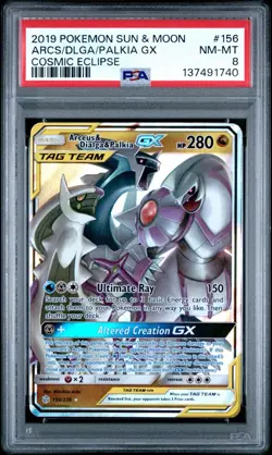 Arceus & Dialga & Palkia GX 156/236 Sm-Cosmic Eclipse Holo - Image 1