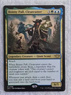 MTG Bonny Pall, Clearcutter Outlaws of Thunder Junction (OTJ) #196 Card Rare NM - Image 4