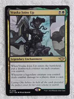 MTG Vraska Joins Up Outlaws of Thunder Junction (OTJ) #236 Card Rare NM - Image 1